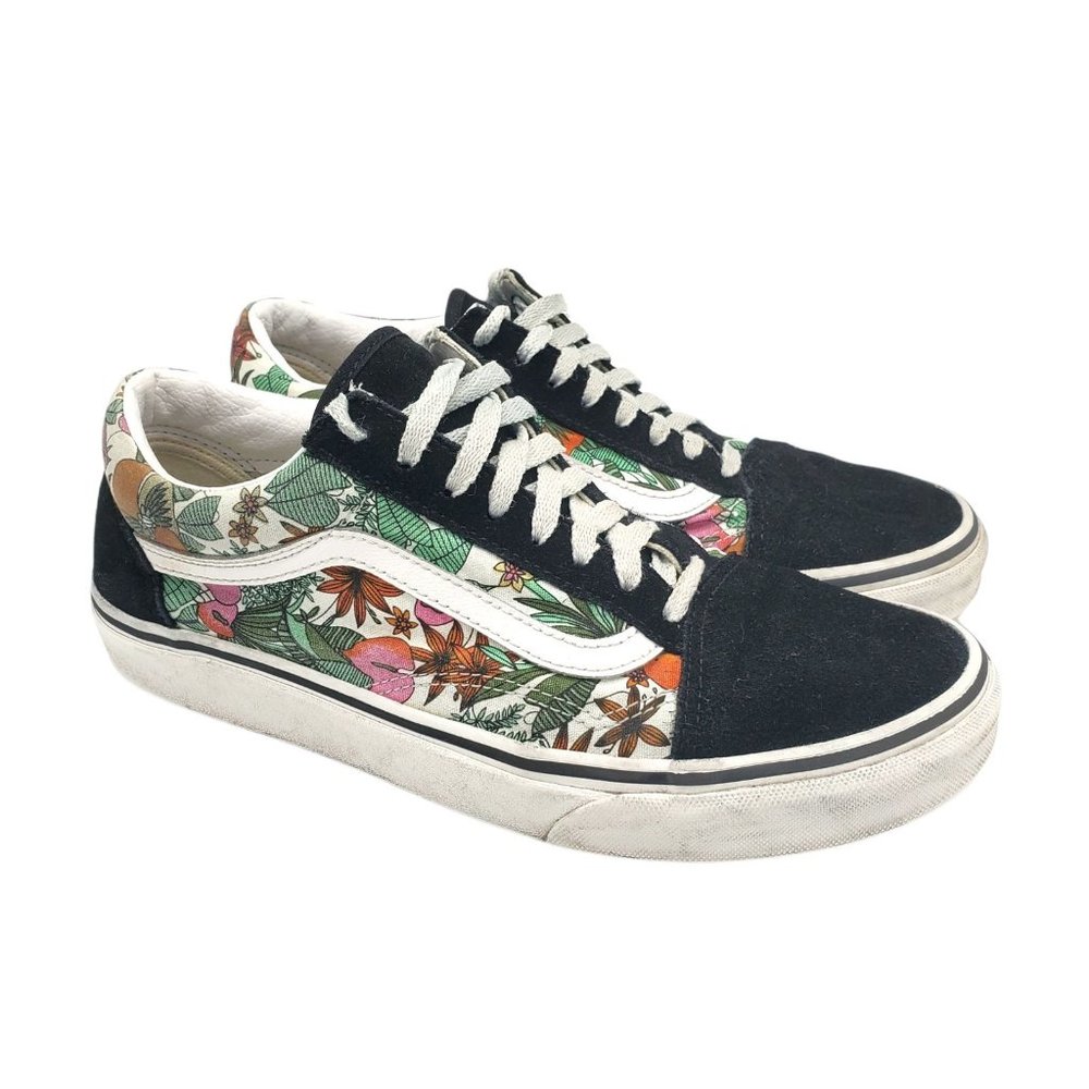 Vans Multi Tropic Old Skool Skate Shoes Womens Size 9.5 Lace Up Sneakers